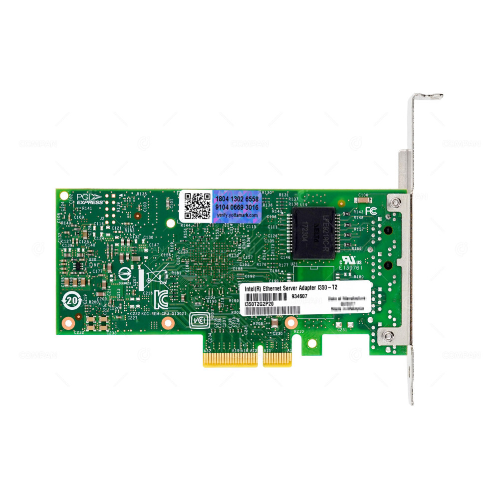 I350-T2  INTEL I350-T2 DUAL-PORT 1GB RJ-45 PCI-E ADAPTER